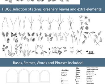 Birth Month Flowers SVG, Laser Cut Files, Glowforge Ready (Digital File)