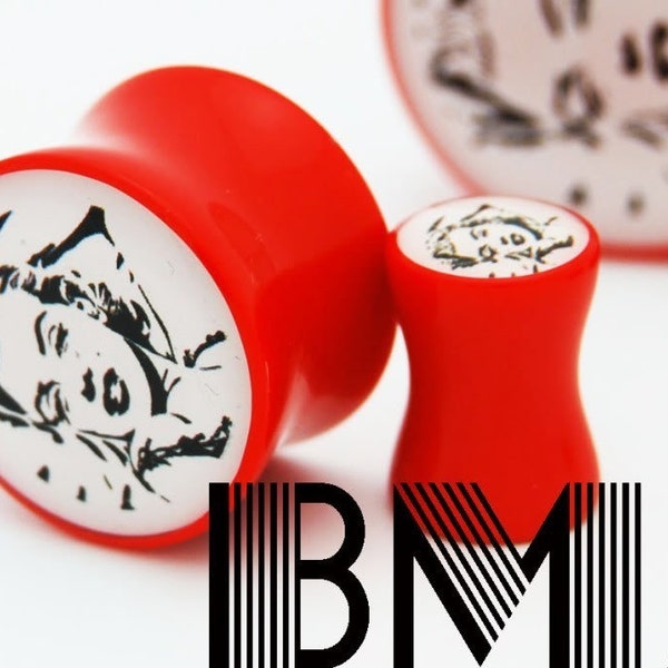 MARILYN MONROE 2g 6mm Plugs BMA