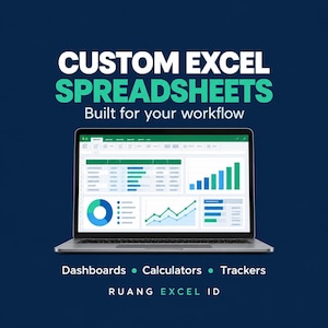Feuille de calcul Excel personnalisée, tableau de bord d'entreprise sur mesure avec formules
