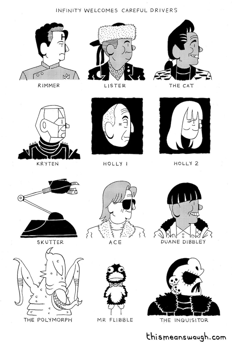 Polymoroph Rimmer Infinity Welcomes Careful Drivers Print - Etsy