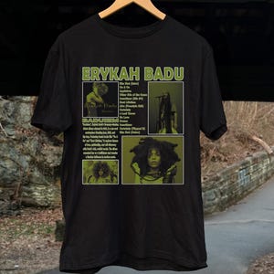 Erykah Badu Shirt, &quot;Baduizm&quot; Album T-Shirt, Erykah Badu Merch, Erykah Badu Tour, Erykah Badu Artist T-Shirt, Music Shirt