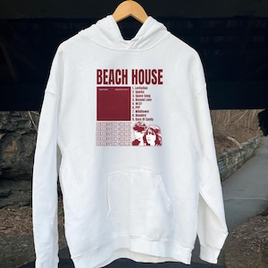 Beach House Depression Cherry Album, Strandhaus Band Hoodie, Strandhaus Hoodie, Strandhaus Tour, Musik Shirt, Band Shirts
