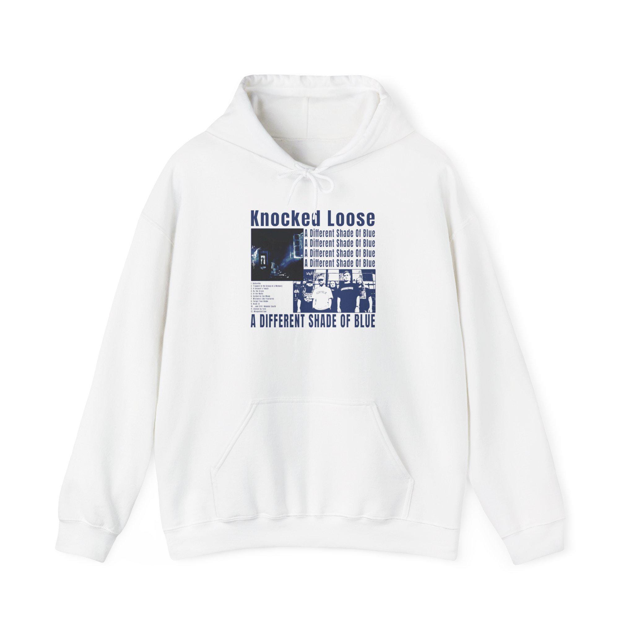 Knocked Loose A Different Shade Of Blue Hoodie Vintage Knocked Loose Hoodie Knocked Loose Merch Band Shirt