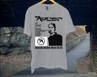 Aphex Twin Shirt, Selected Ambient Works 85-92 Album Tshirt, Aphex