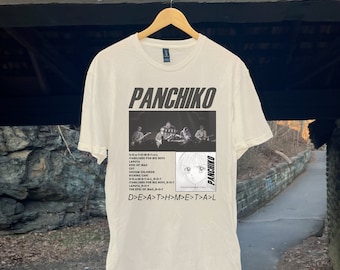 Panchiko, D>E>A>T>H>M>E>T>A>L Tracklist Album Shirt, Panchiko Band T-Shirt, Panchiko Deathmetal Tour, Panchiko Merch, Band Tee, Music Shirt