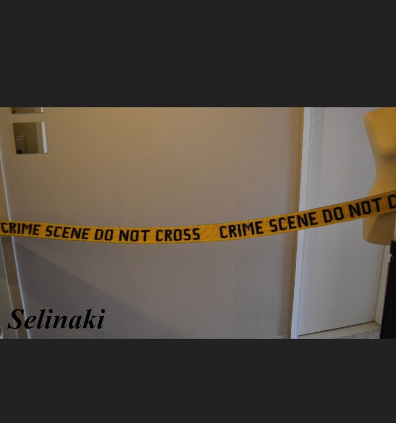 Hand Knitted Crime Scene Scarf image 5
