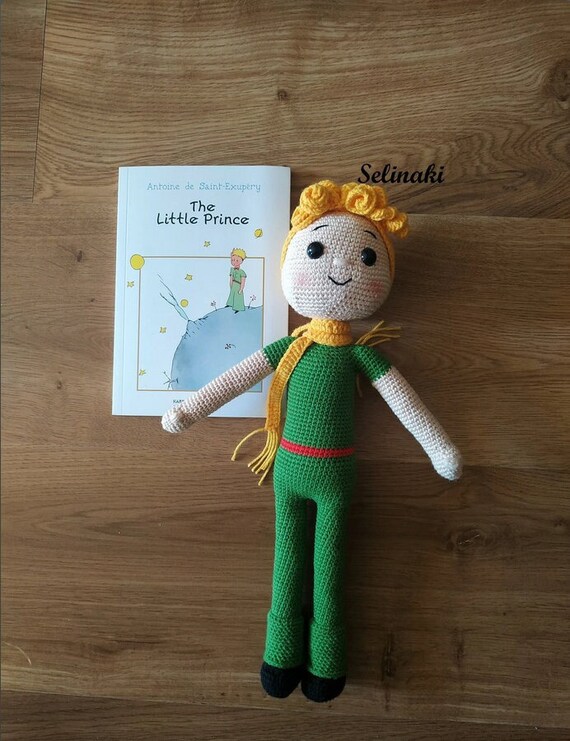 Bambola di peluche amigurumi all'uncinetto, fatta a mano, da 37 cm