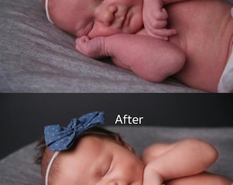 Hautretusche Hautbearbeitung Farbkorrektur Bildbearbeitung Fotomanipulation Bearbeitungsservice Neugeborenen Bearbeitung Baby Retusche Photoshop