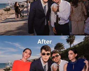 Photoshop Service, Person zum Foto hinzufügen, Personen zum Foto hinzufügen oder entfernen, Verstorbene Person hinzufügen, Hochzeits- und Familienfotobearbeitungsservice