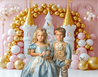 Magische Märchenschloss Kulissen für Portraits - Digital Fantasy Overlays Studio Portrait Studio Photoshop Overlay Kinder Mädchen Geburtstag