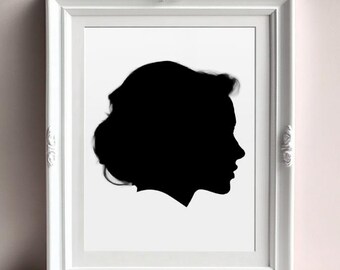 Servicios de Photoshop, Retrato de silueta, Imagen de silueta, Silueta personalizada, Retrato digital de silueta infantil, Regalo de Navidad, Ideas para regalos