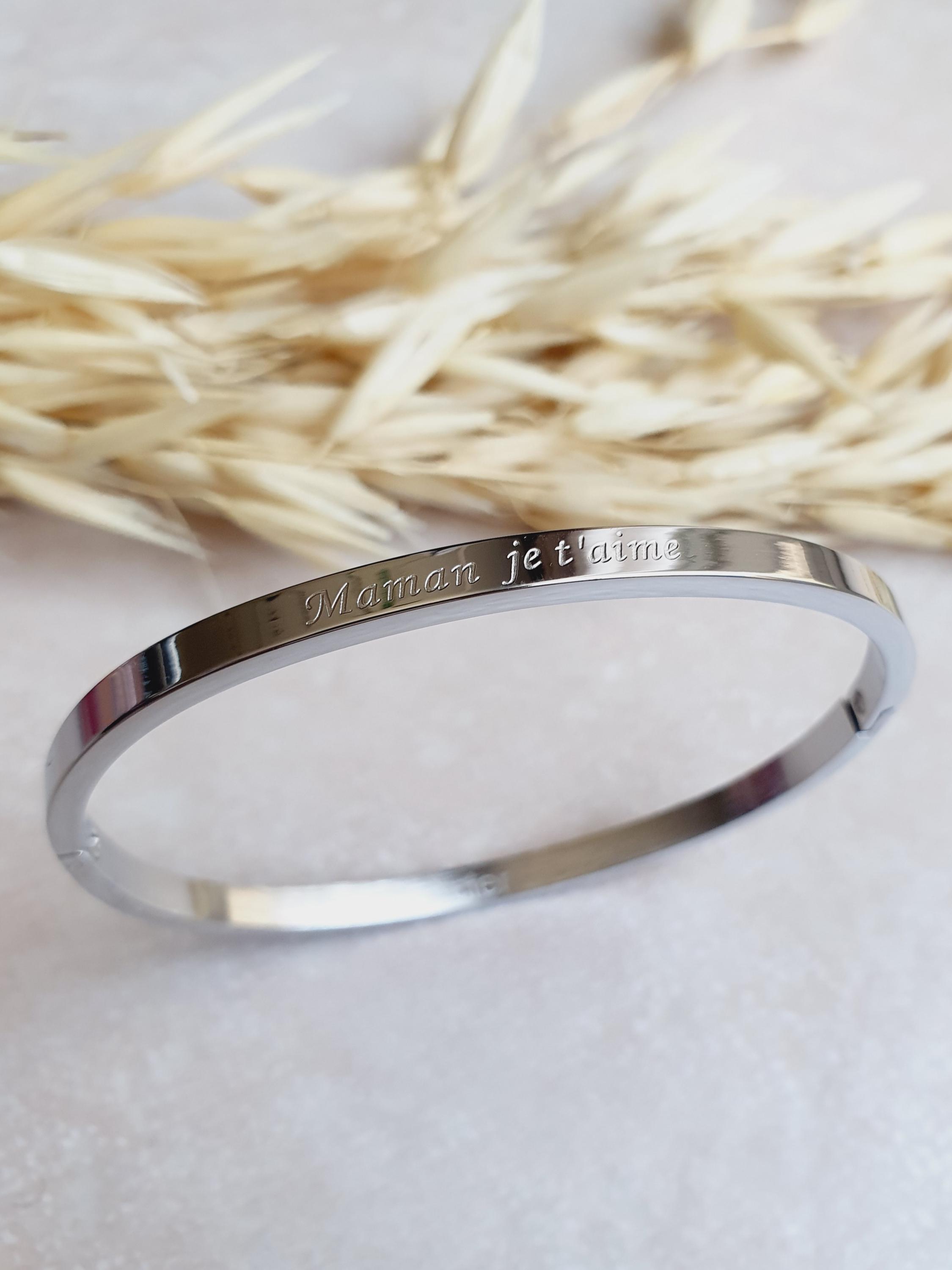 Bracelet Jonc Femme En Acier Inoxydable 316L Doré - Longueur Réglable 16-21cm - Neuf Avec étiquettes
