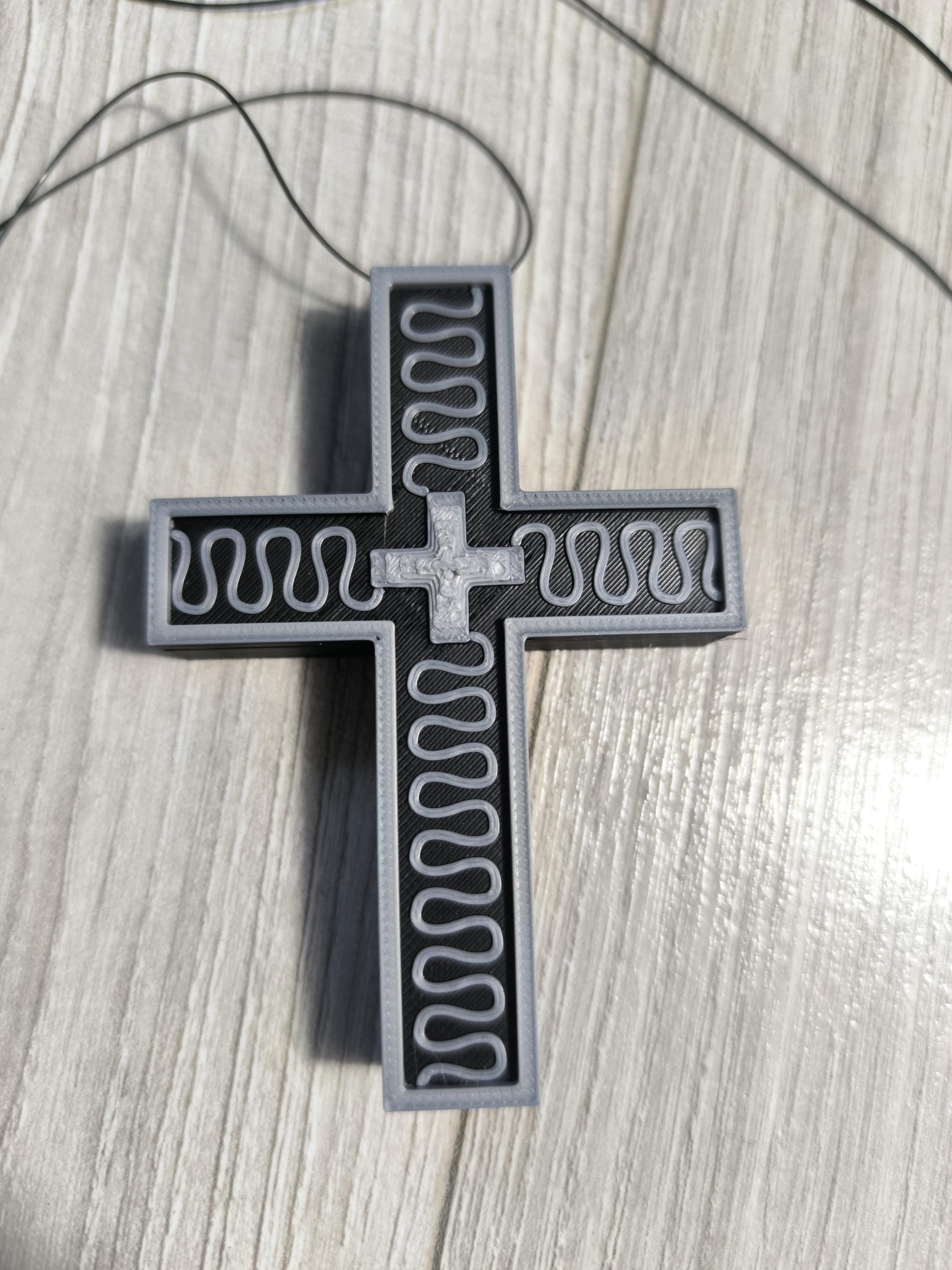 Pendentif Clé Squid Game - Collier Cosplay Fan Série Netflix Avec Croix Et Trou De Serrure - 7