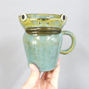 Grumpy Frog Mug: Over the Garden Wall Inspired Ceramic Coffee Mug