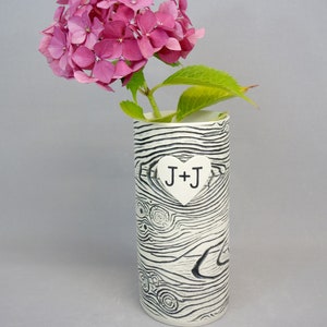 Personalized Faux Bois Porcelain Vase Made To Order image 7