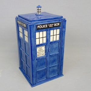 Large TARDIS Jar - Tardis Urn: Made to Order - Handmade Ceramic Container