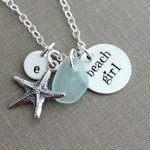 Beach Girl Necklace Etsy