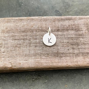 Add a Sterling Silver Initial Charm to Any Charm Necklace in My Shop