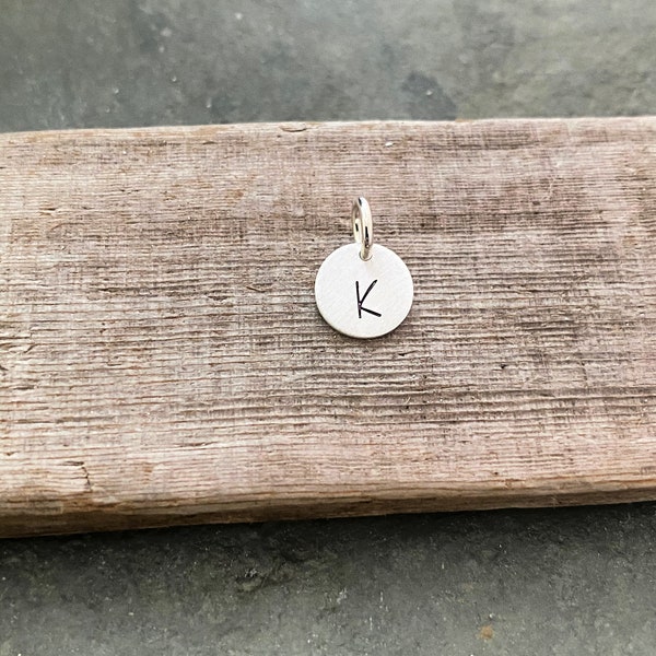 Add a Sterling Silver Initial Charm to Any Charm Necklace in My Shop