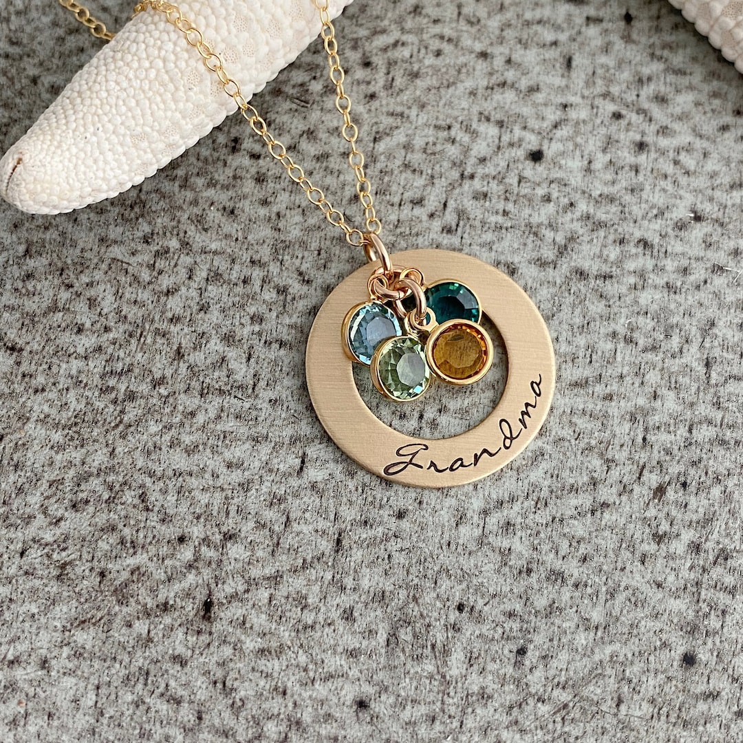 Personalized birthstone 2024 jewelry for grandmothers