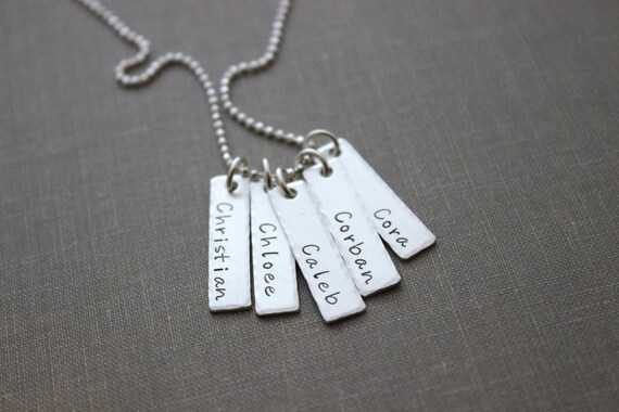 Rectangle 2024 name necklace