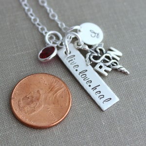 Collana Con Ciondolo Caduceo Per Infermiera – Argento 925, Catena 20'', Dirt Road Diva