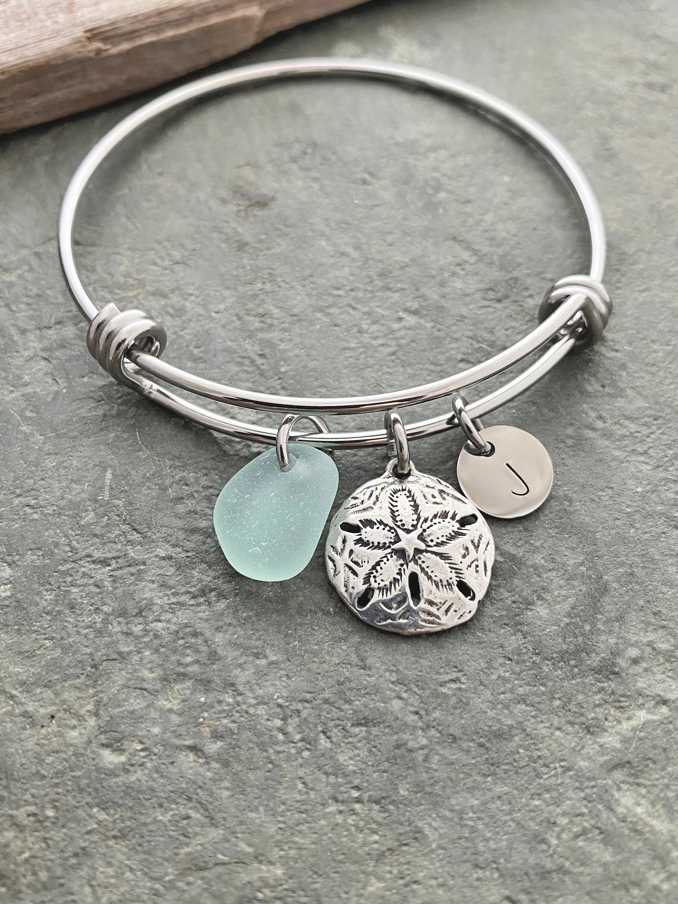 アクセサリー Sea'dsMara Combination ballchainBracelet Sand Dollar Charm Bracelet, Stainless Steel Adjustable