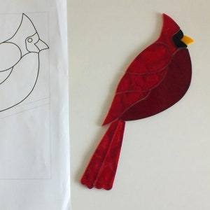 Kit de vitrales precortados de Cardenal