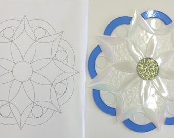 Pre-Cut Stained Glass Hallelujah Mandala Kit