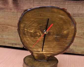 Wooden Clock for Wall Wooden Clock Wooden Wall Art Rustic Home Decor ...