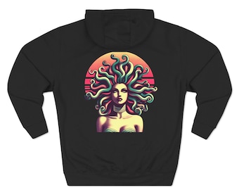 Sweat à capuche Medusa en polaire mélangée synthétique