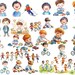 750 PNG Boys Watercolor Clipart Bundle Cute Little Boy Images, Children ...