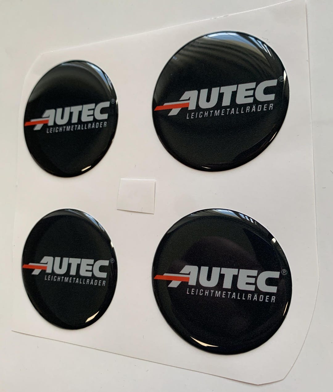 Excellent Quality / Set X 4 Self Adhesive Silicone Stickers Logo Autec ...
