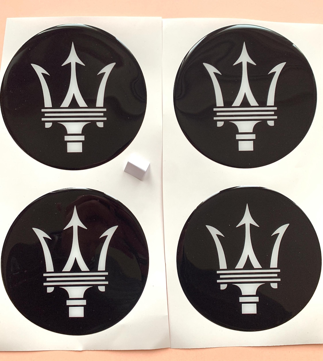 Excellent Quality/ Set X 4 Self Adhesive Silicone Stickers Logo ...