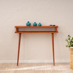Wood Console Table, Rustıc Console Table, Narrow Console Table, Console Table, Entry Console Table, Solid Wood Rustic Entryway Table