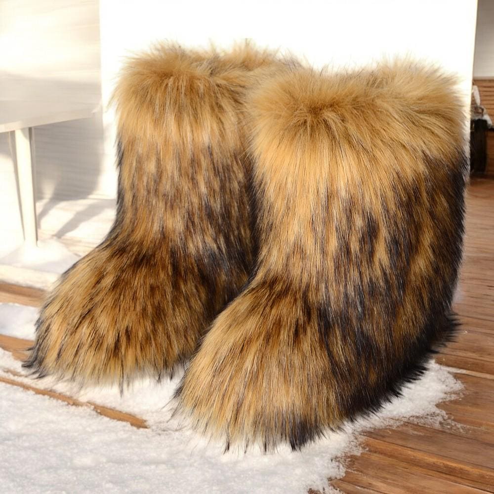 Vintage fur boots - Etsy 日本