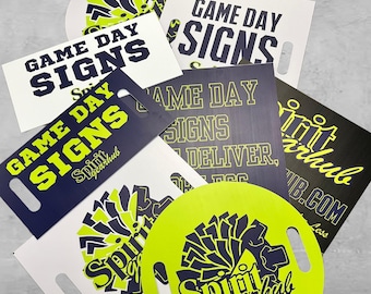 QTY 8 - 16 Custom Game Day Cheer Signs