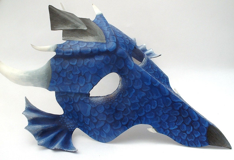 Blue Dragon leather mask image 4