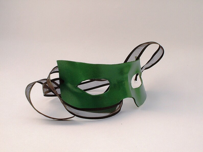 Leather Superhero Mask available in multiple colors image 2