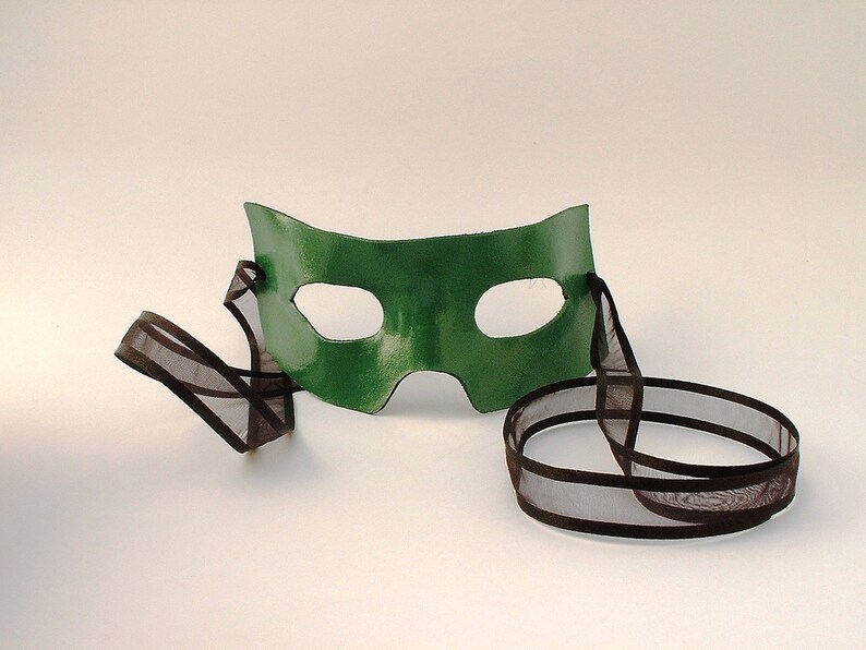 Leather Superhero Mask available in multiple colors image 1