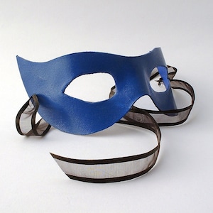 Leather Superhero Mask available in multiple colors image 1