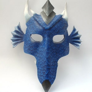 Blue Dragon leather mask image 5