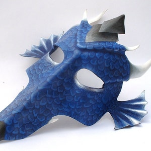 Blue Dragon leather mask image 3