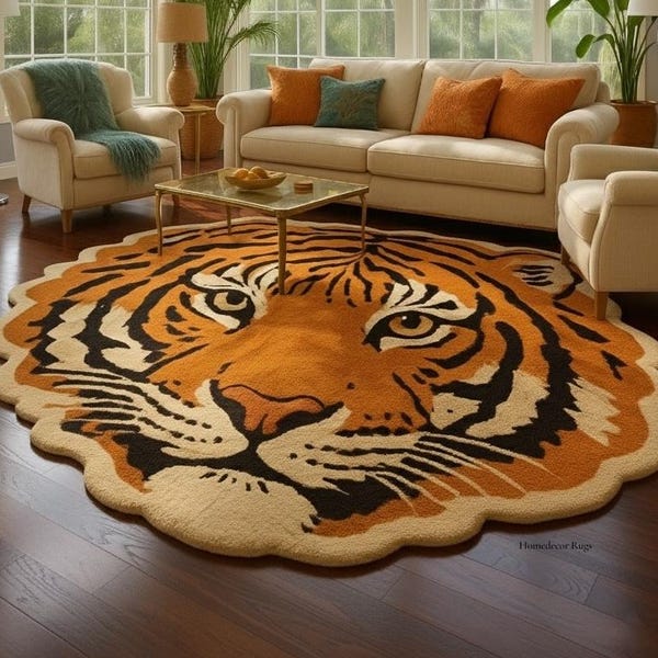 Tiger Rug - Etsy