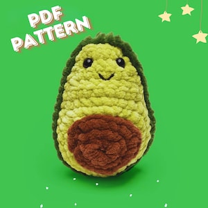 Avocado Amigurumi , Avocado Crochet, Handmade Avocado , Amigurumi Toy , Amigurumi Gift, Kawaii Avocado ,