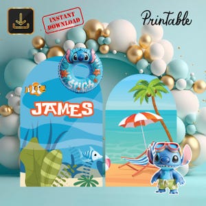 Lilo and Stitch Cutout, Lilo and Stitch Big Decor, Party Decoration Theme Baby shower Or Birthday Party Stand Up Prop, Digital Download