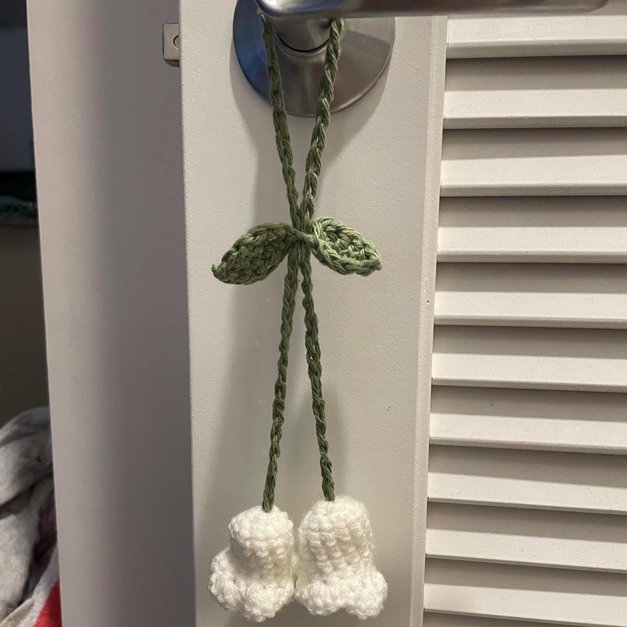 crochet lilly of the valley decorative hanger