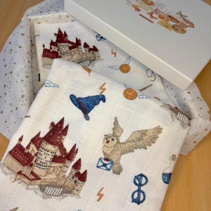 Zauberhafte Babydecke, Atmungsaktives Leichtes Swaddle, Weicher Säugling Empfangen, Neugeborenen Geschenk, Babyparty, 100% Natürlich Bio