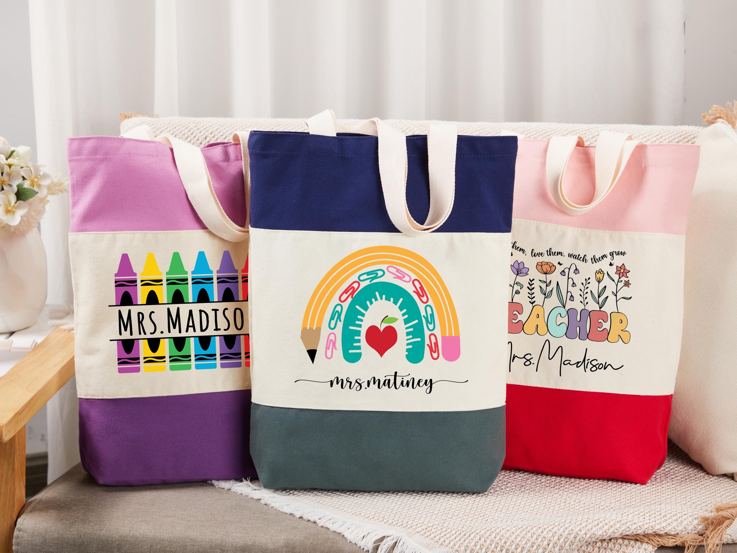 Teacher totes with pockets best sale