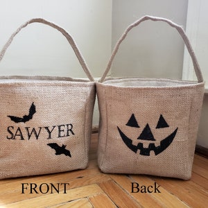 Personalized Halloween tote